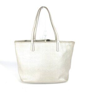 BVLGARI S.bulgari logo Sotirio Shoulder Bag Tote Bag Leather Silver